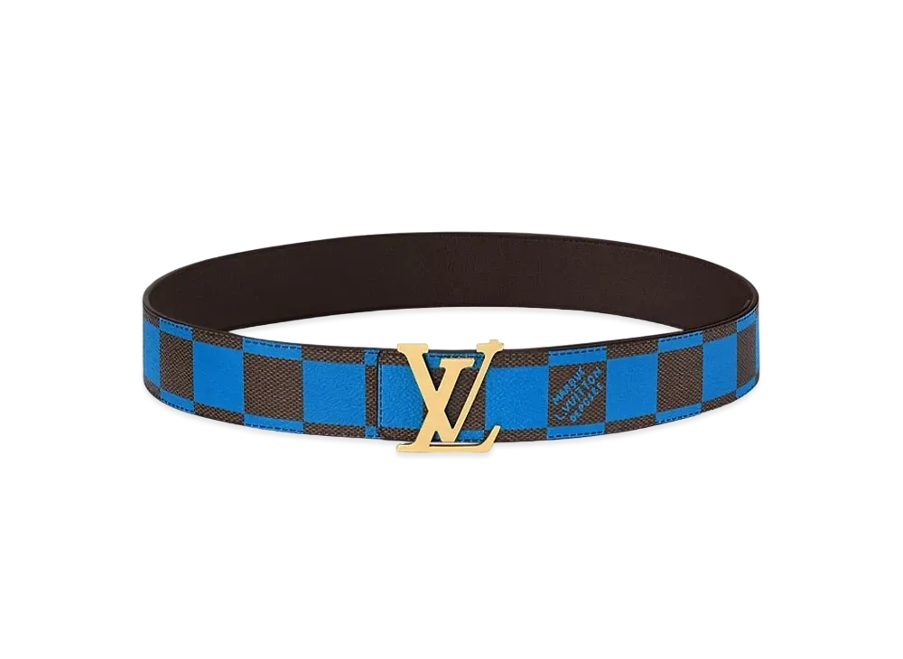 Louis Vuitton LV Initiales 40mm Reversible Belt Damier Pop "Blue"
