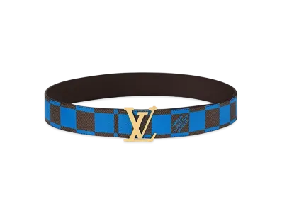 Louis Vuitton LV Initiales 40mm Reversible Belt Damier Pop "Blue"