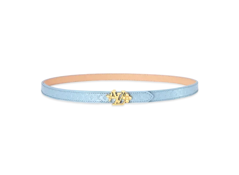 Louis Vuitton LV Flowergram Ardillon 18mm Belt "Blue"