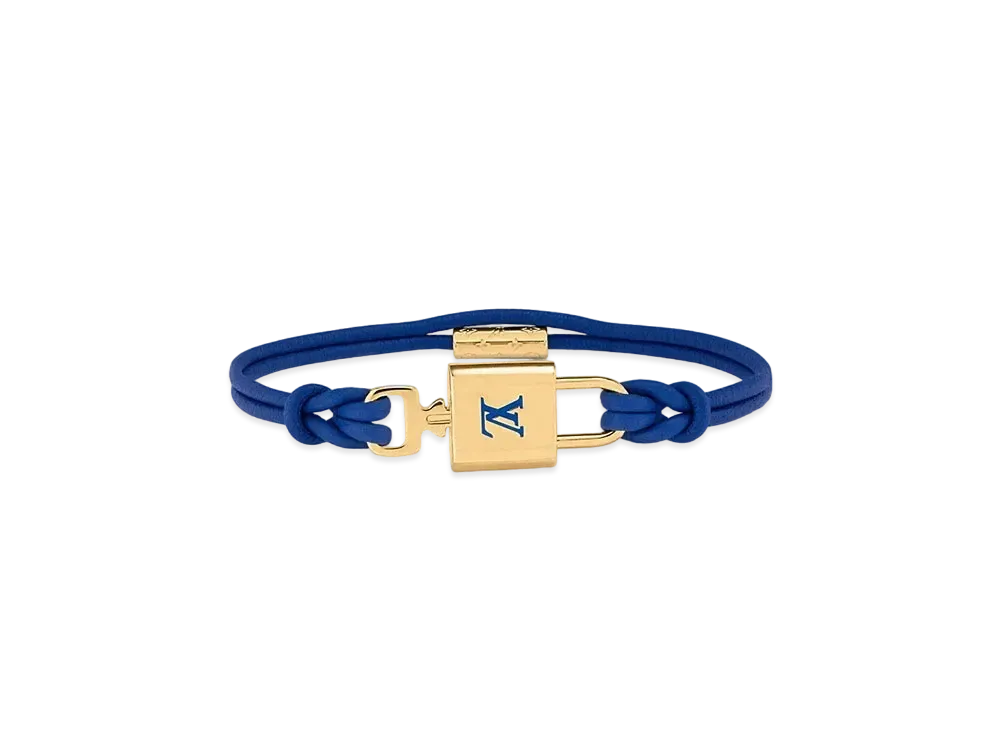 Louis Vuitton LV Padlock Bracelet "Bleu Petrole"