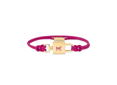 Louis Vuitton LV Padlock Bracelet "Viole Fuchsia"