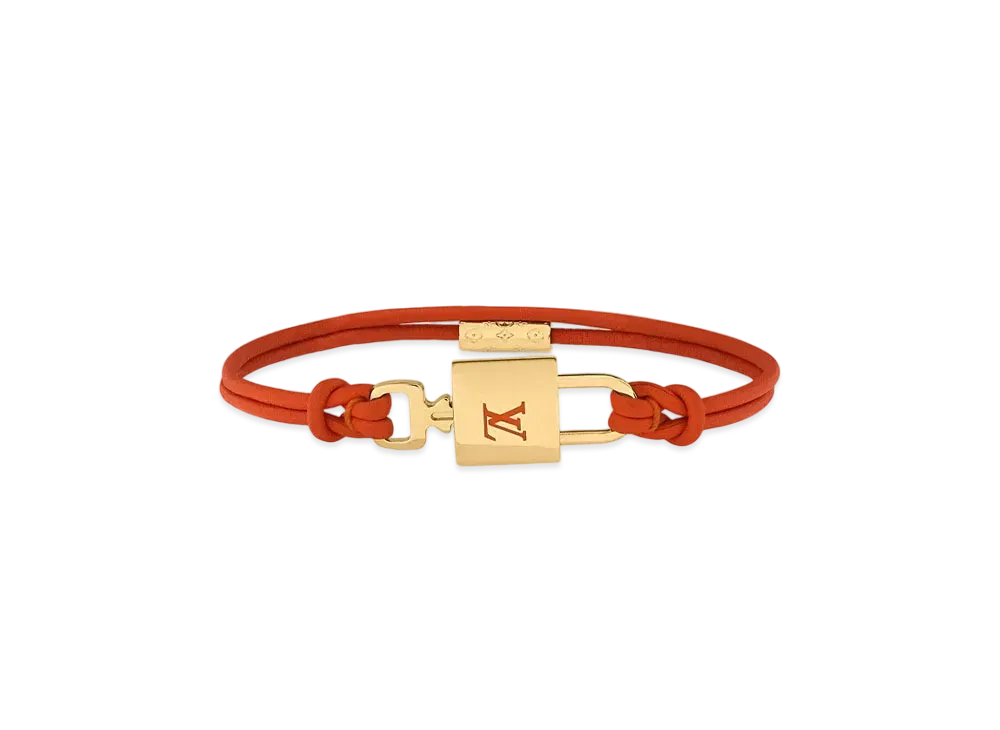 Louis Vuitton LV Padlock Bracelet "Orange"