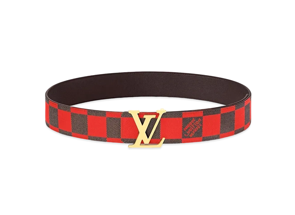 Louis Vuitton LV Initiales 40mm Reversible Belt Damier Pop "Rouge"