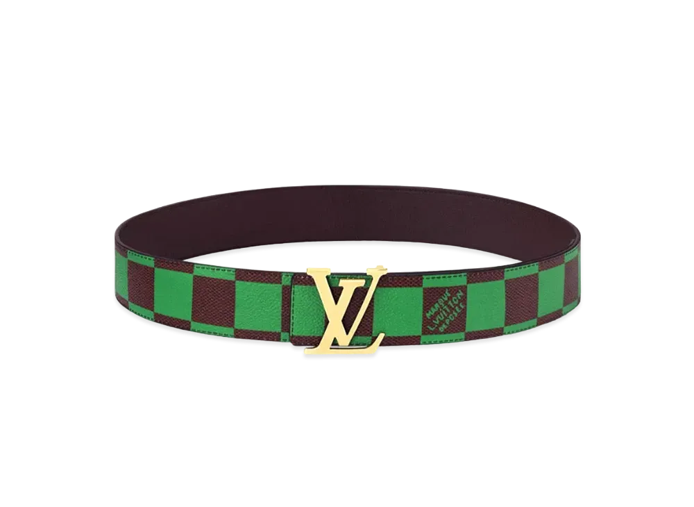 Louis Vuitton LV Initiales 40mm Reversible Belt Damier Pop "Vert"
