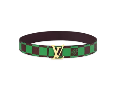 Louis Vuitton LV Initiales 40mm Reversible Belt Damier Pop "Vert"