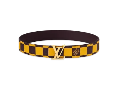 Louis Vuitton LV Initiales 40mm Reversible Belt Damier Pop "Jaune"
