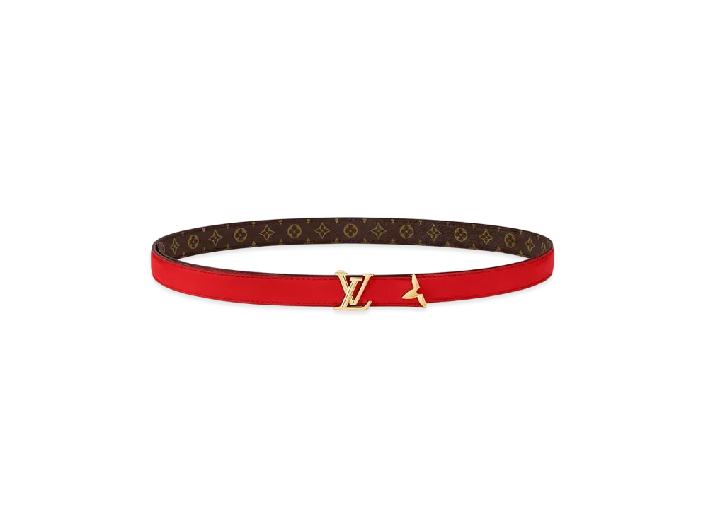 Louis Vuitton Pretty LV 20mm Reversible Belt Monogram "Poppy"