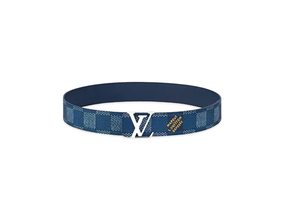Louis Vuitton LV Initiales 40mm Reversible Belt "Blue"