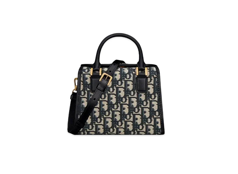 Dior Small Boston Bag Oblique "Blue"