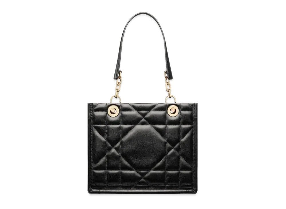 Dior Small Dior Essential Tote Bag Archicannage Calfskin "Black"
