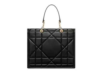 Dior Large Dior Essential Tote Bag Archicannage Calfskin "Black"