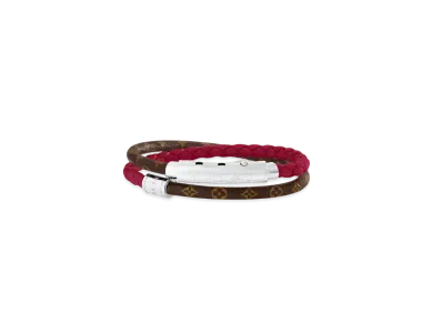 Louis Vuitton Monogram Double Spin Bracelet "Sari Red"