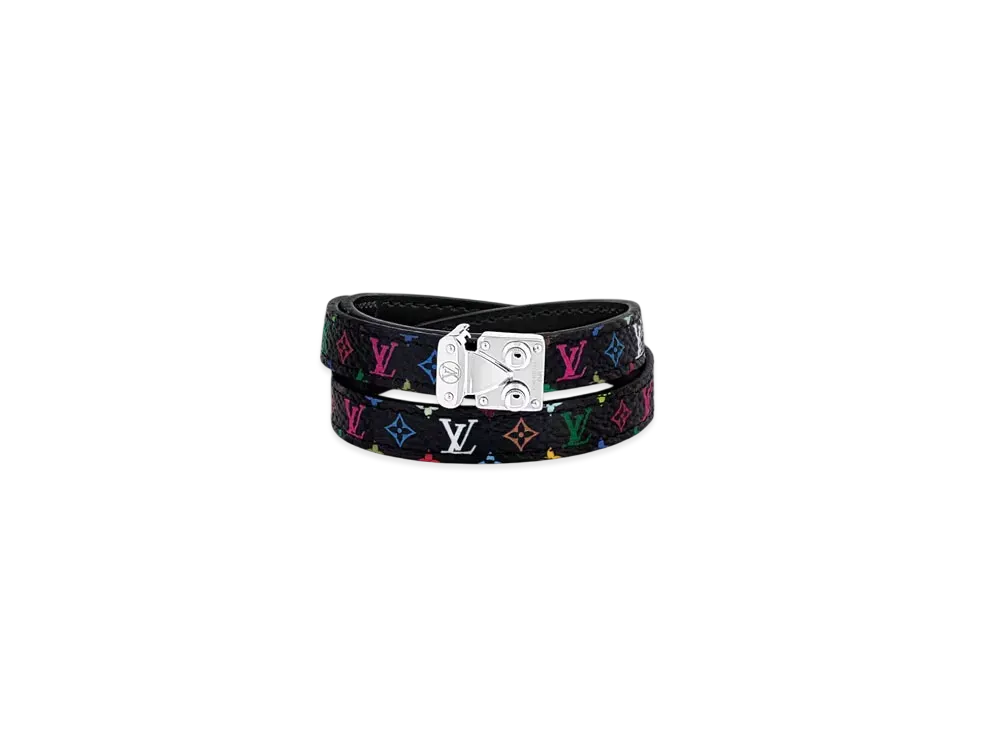 Louis Vuitton x Takashi Murakami LV Signature Bracelet Monogram "Multicolor Noir"