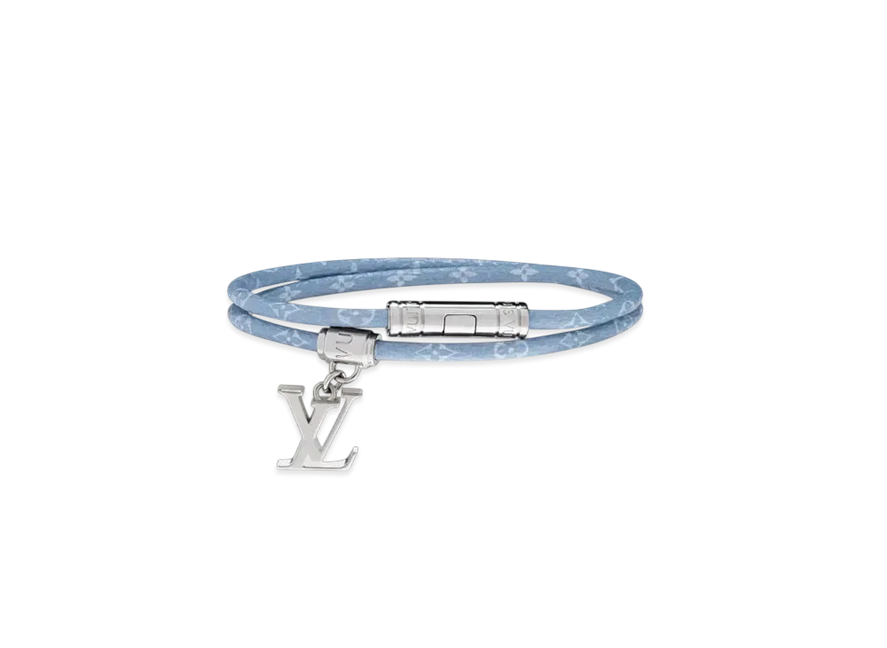 Louis Vuitton Monogram Double Tour Bracelet Monogram Canvas "Denim Bleu"