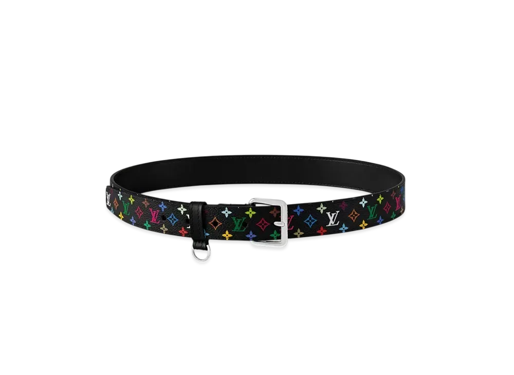 Louis Vuitton x Takashi Murakami LV D-Ring 30MM Belt Monogram Multicolor "Noir"