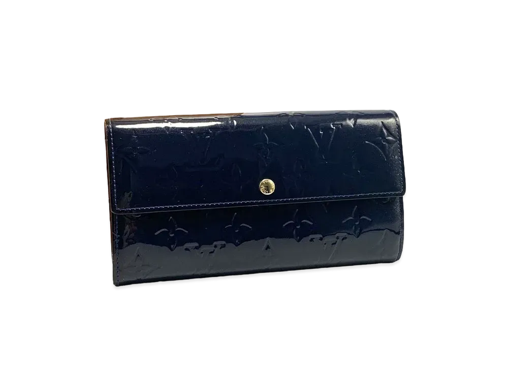 Louis Vuitton Sarah Wallet Vernis "Grand Blue"