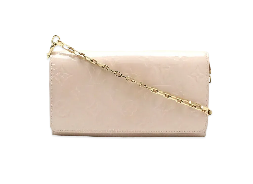 Louis Vuitton Sarah Wallet Chain Vernis "Rose Angelique"