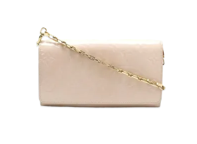 Louis Vuitton Sarah Wallet Chain Vernis "Rose Angelique"