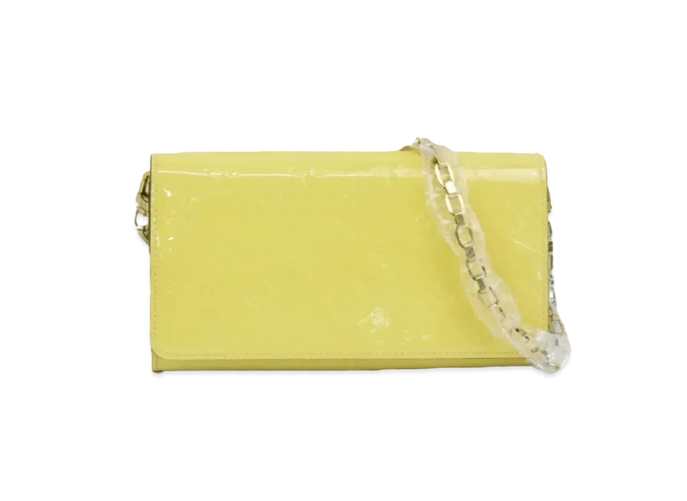 Louis Vuitton Sarah Wallet Chain Vernis "Citrine"