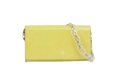Louis Vuitton Sarah Wallet Chain Vernis "Citrine"