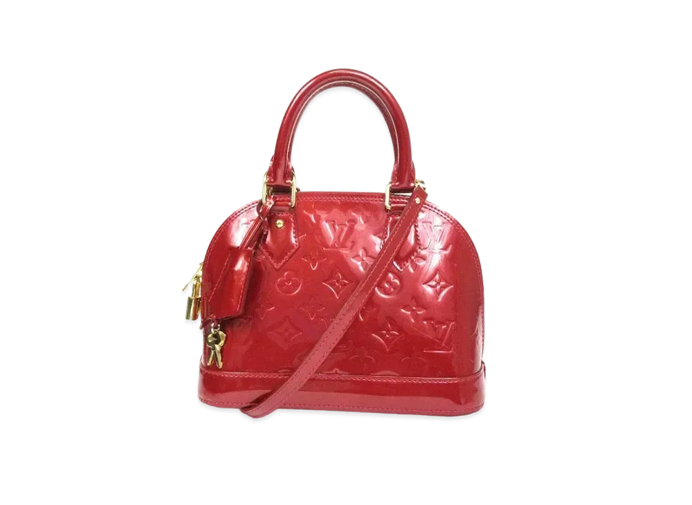 Louis Vuitton Alma BB Monogram Vernis "Cerise"