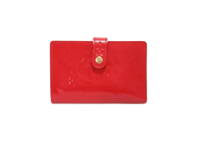 Louis Vuitton Viennois Wallet Vernis "Cerise"