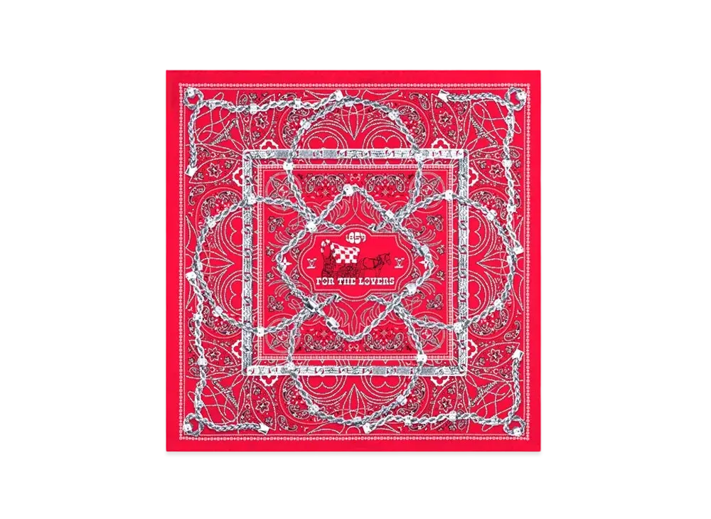 Louis Vuitton LV Rope Silk Bandana "Red"