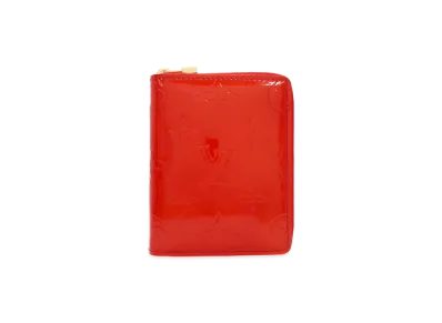 Louis Vuitton Bloom Round Zipper Wallet Monogram Vernis "Rouge"