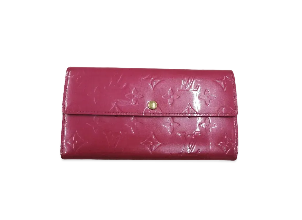 Louis Vuitton Sarah Wallet Vernis "Framboise"