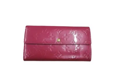 Louis Vuitton Sarah Wallet Vernis "Framboise"