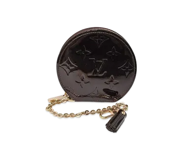 Louis Vuitton Chapeau Coin Purse Vernis "Amarante"