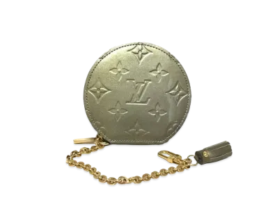 Louis Vuitton Chapeau Coin Purse Vernis "Gris Art Deco"