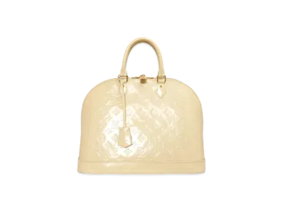 Louis Vuitton Alma GM Monogram Vernis "Blanc Corail"