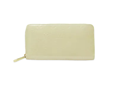 Louis Vuitton Zippy Wallet Vernis "Blanc Corail"