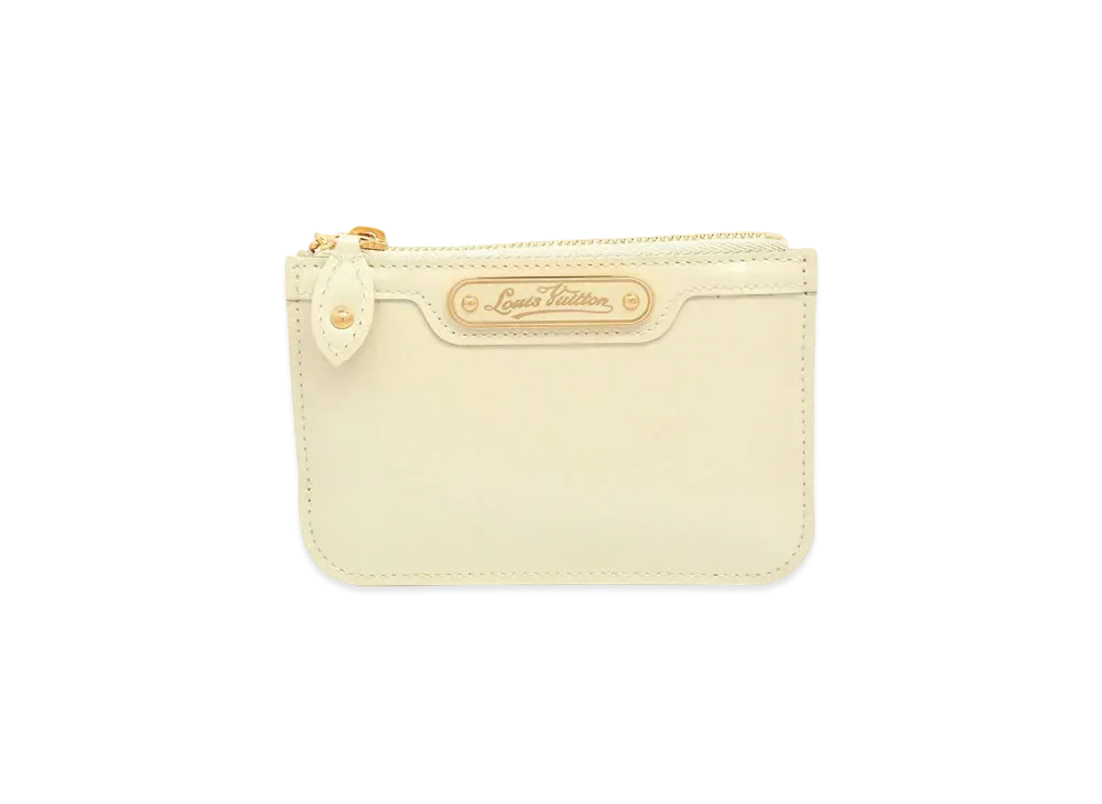 Louis Vuitton Key Pouch NM Vernis "Blanc Corail"