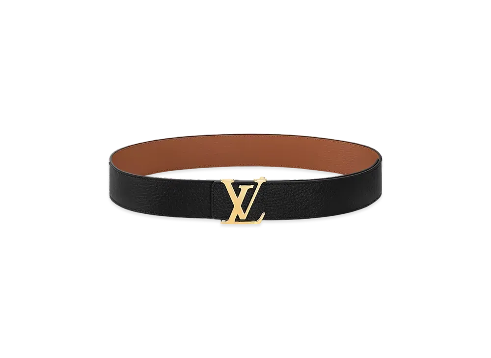 ルイヴィトン ベルト・LV イニシャル 40MM リバーシブル トリヨンカーフレザー "ノワール" M9151V