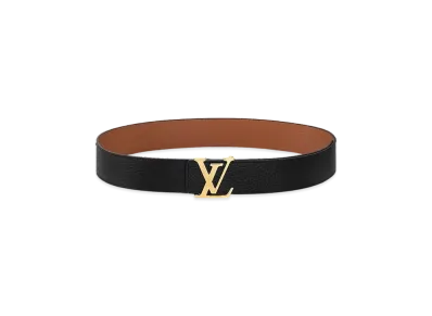 Louis Vuitton Belt LV Initial 40MM Reversible Taurillon Calf Leather "Noir"