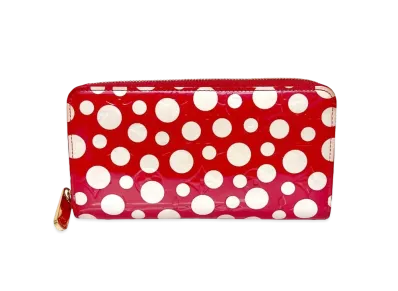 Louis Vuitton Zippy Wallet Yayoi Kusama Vernis Dot Infinity "Rouge"