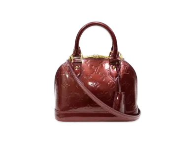 Louis Vuitton Alma BB Monogram Vernis "Rouge Fauviste"