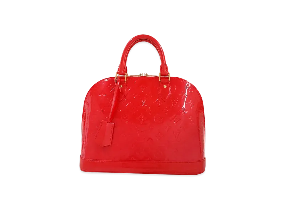 Louis Vuitton Alma Monogram Vernis "Rouge Grenadine"