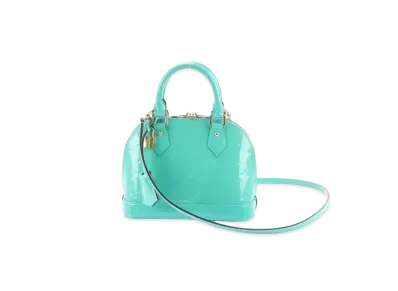 Louis Vuitton Alma BB Monogram Vernis "Blue Lagon"