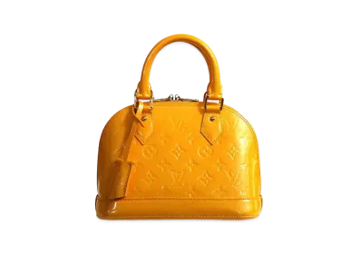 Louis Vuitton Alma BB Monogram Vernis "Jaune Passion"