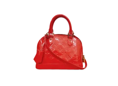 Louis Vuitton Alma BB Monogram Vernis "Rouge Grenadine"