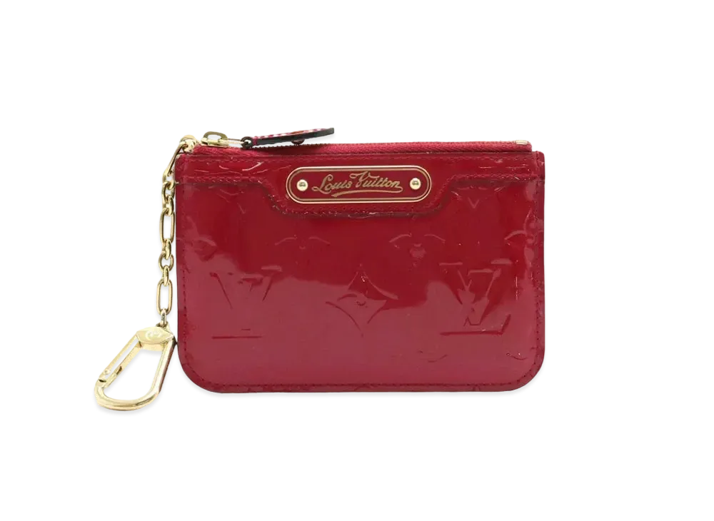 Louis Vuitton Key Pouch NM Vernis "Rouge Grenadine"