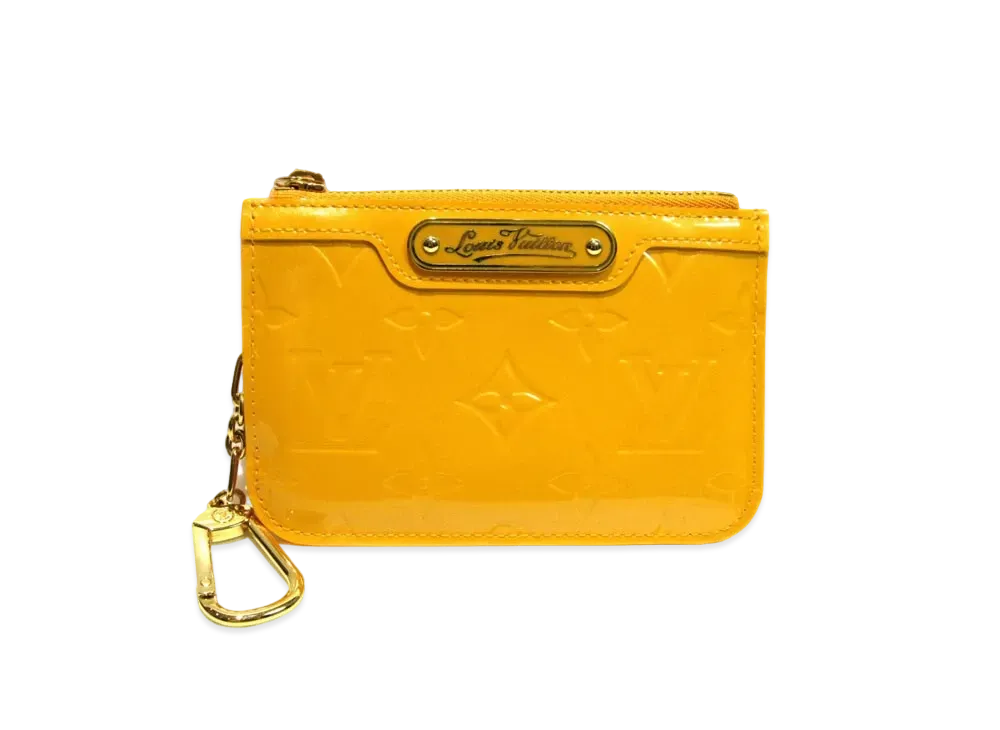 Louis Vuitton Key Pouch NM Vernis "Jaune Passion"