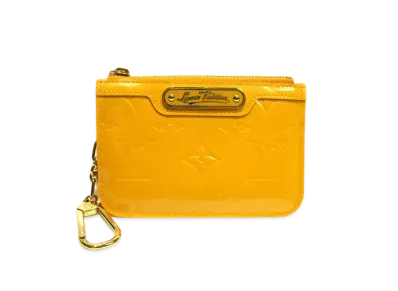 Louis Vuitton Key Pouch NM Vernis "Jaune Passion"