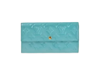 Louis Vuitton Sarah Wallet Vernis "Blue Lagon"