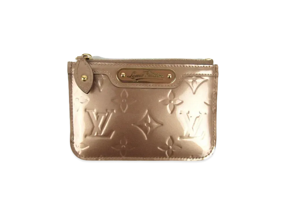 Louis Vuitton Key Pouch NM Vernis "Beige Poudre"