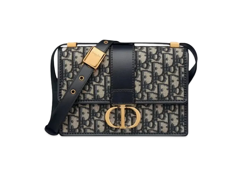 Dior Small 30 Montaigne Bag Dior Oblique Jacquard Blue