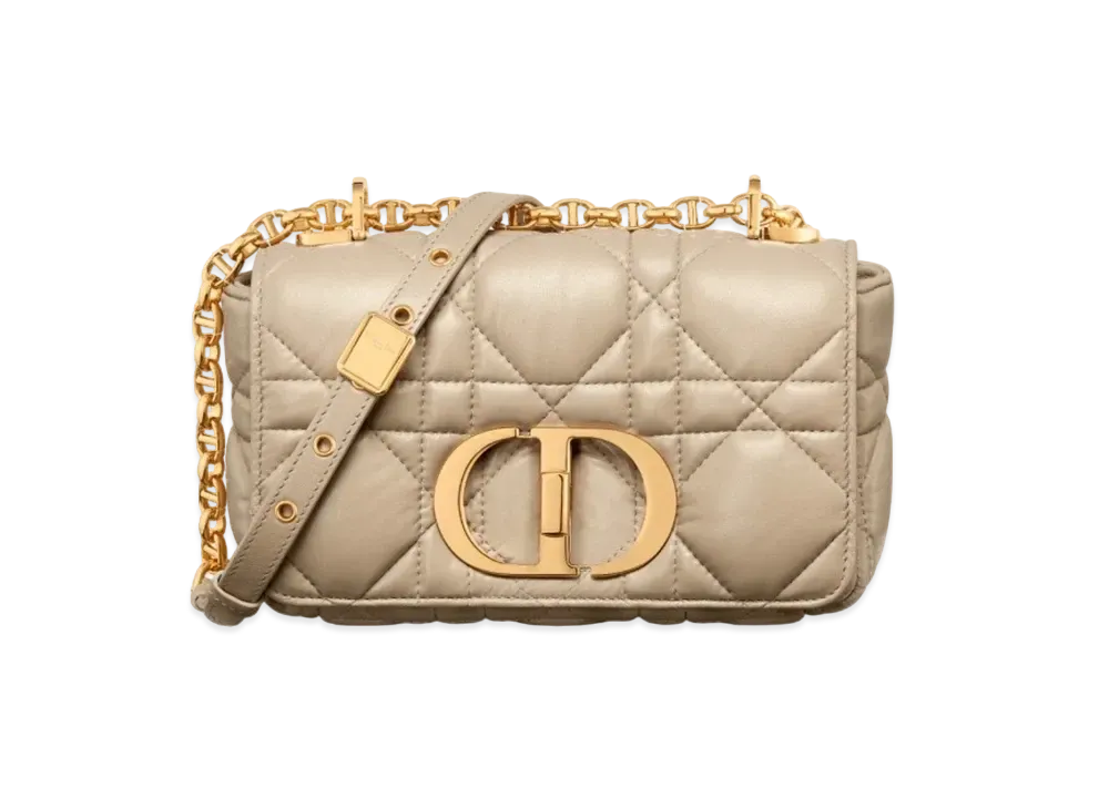 Dior Small Caro Bag Macro Cannage Calfskin "Sand"